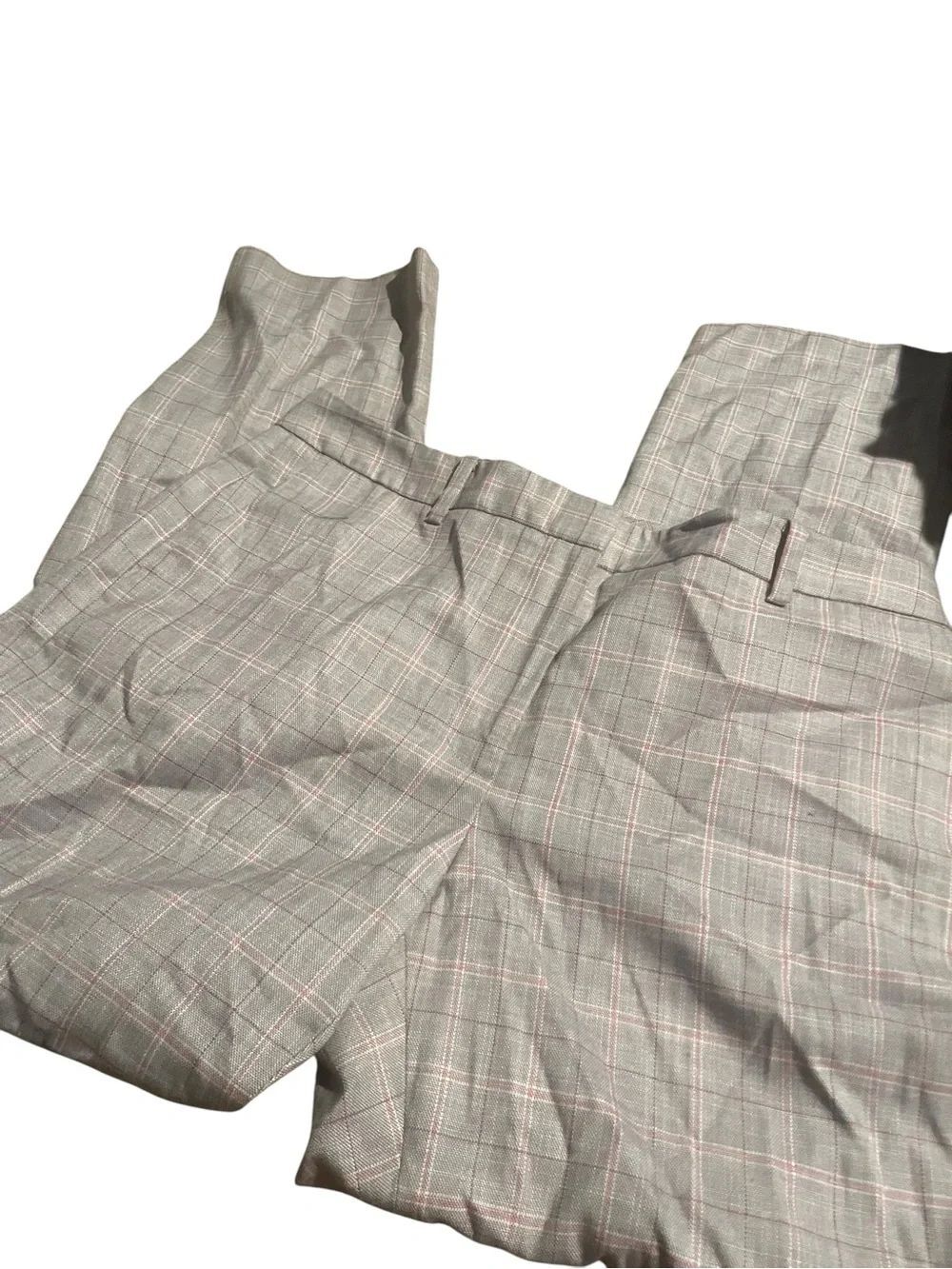 DKNY SIZE 8 Gray Plaid womens Dress Pants - Classic Tailored Fit like new